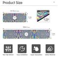 thumbnail image 3 of Yayeee Faucet Mat for Kitchen Sink 14.7" Diatomite Long Splash Guard Pad, Psychedelic Pattern, 3 of 7