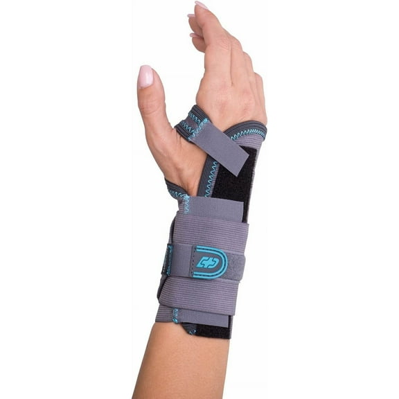 donjoy advantage stabilizing elastic wrist with palmar stay, gray