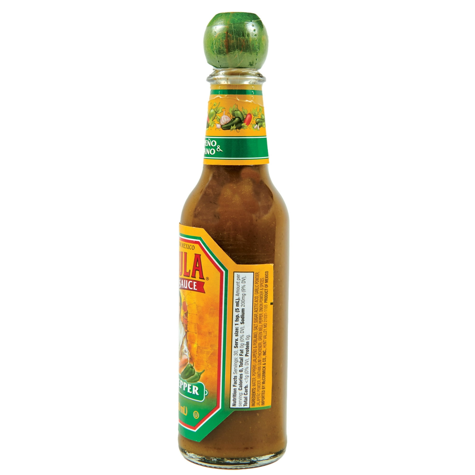 Cholula Kosher Green Pepper Hot Sauce, 5.0 fl oz