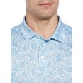 thumbnail image 4 of Ben Hogan Men's and Big Men’s Glowing Foliage Print Golf Polo Shirt, up to Size 5XL, 4 of 4