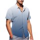 thumbnail image 1 of Mens Casual de Manga Corta Botón Abajo Camisas de Impresión Turndown Cuello Botón Camisa Poliéster, Moda de Verano Superior para Hombres Al Aire Libre, 1 of 6