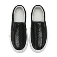 thumbnail image 5 of Toddler Sneakers for Girls Boys, Kids Canvas Low Top Slip On Sparkle Glitter Shoes Fashion Walking Casual Shoes, 5 of 7