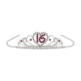 thumbnail image 1 of Beistle 60657 Sweet 16 Royal Rhinestone Tiara - Pack of 6, 1 of 1