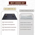 thumbnail image 6 of Febtech -36" Square Fire Pit Snuffer Lid - Carbon Steel Fire Pit Pan Lid for 34" FirePit- Steel FirePit Cover with Wooden Handles Shield for Outdoor Burner Cover Camping Accessories, 6 of 9