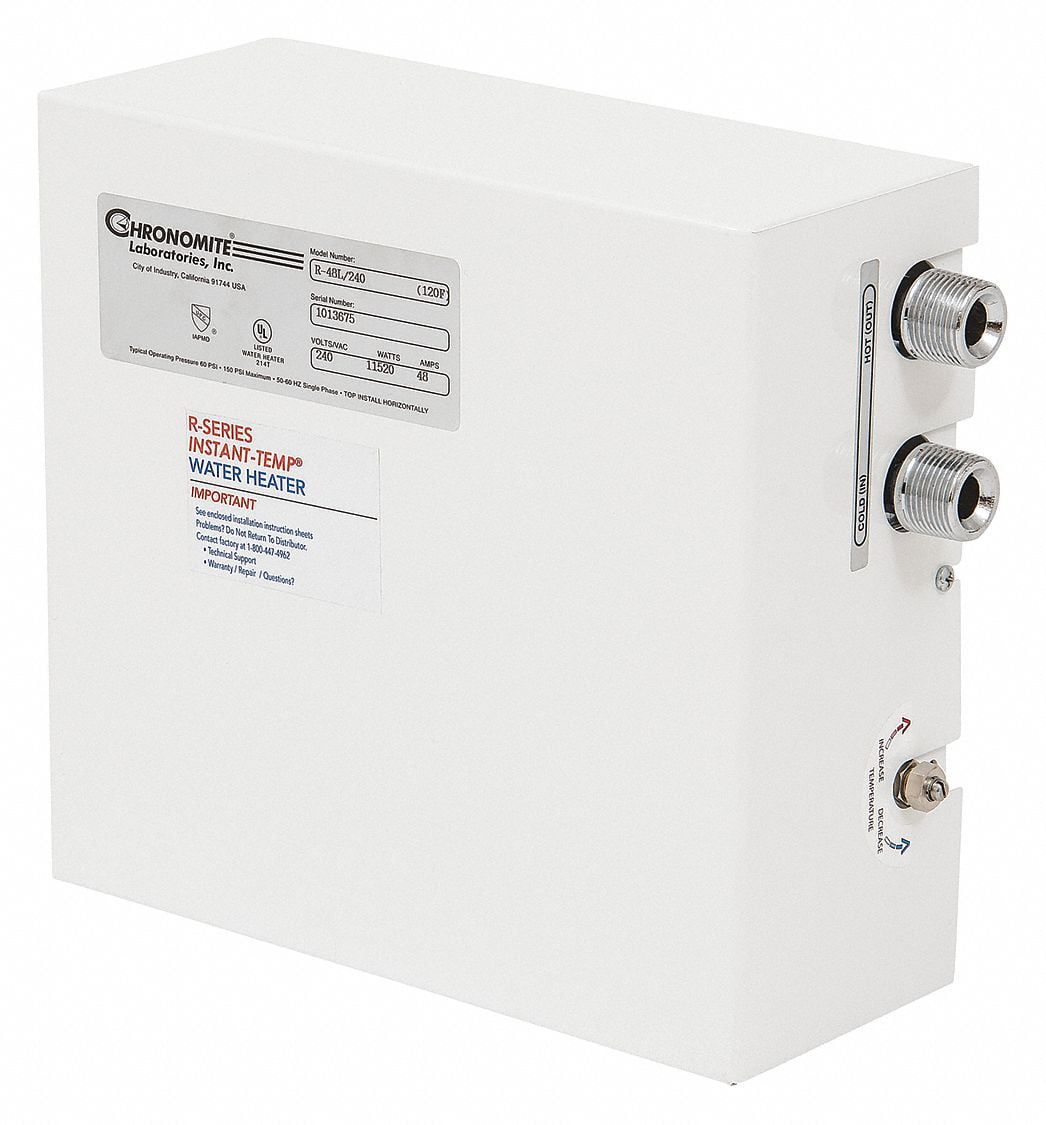 Chronomite Labs Electric Tankless Water Heater,240V R-48L/240 - Walmart.com
