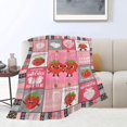 thumbnail image 6 of Strawberry Blanket Strawberry Throw Blanket Fruit Soft Cozy Fleece Fuzzy Stuffed Plush Flannel Gifts for Girls Women Boys Kids Adults 40''''x50'''', 6 of 8