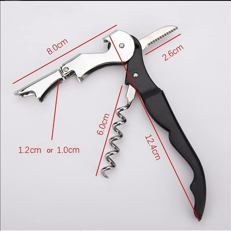 Stainless Steel Waiter Corkscrew Travel Wine Opener Manual with