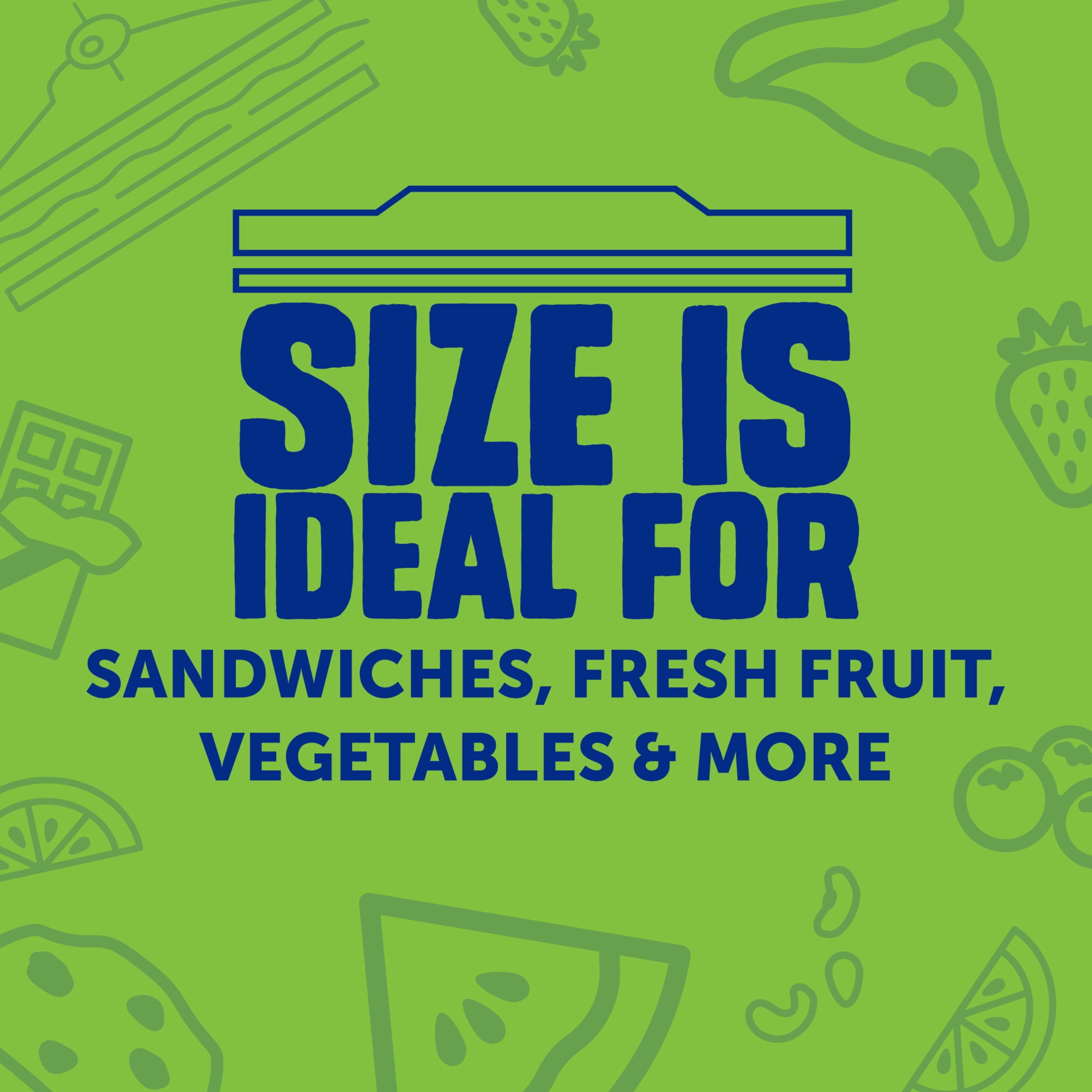 (4 pack) Ziploc® Brand Sandwich Bags with EasyGuide™ Texture, Grip 'n Seal Technology™, Food Storage, Zipper, 300 Count