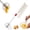 Polka Dot-1PC, variant on Stainless Steel Semi-Automatic Whisk, Push Action Egg Beater Hand Whisk for Baking Mixing and Frothing, Wire Whisk Kitchen Wisking Tool for Egg Milk Cream Batter Baking Preparation (Stripes-1PC)