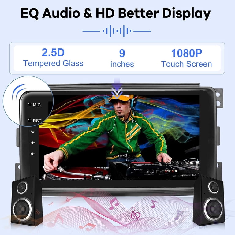 Android 13 Car Stereo For Mercedes Smart Fortwo 2011-2015 — 9" Touchscreen, Wireless CarPlay, 4+64GB, DSP, Rear Camera