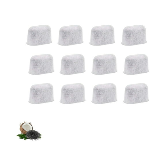 Cuisinart Coffee Maker Machine 12 Activated Charcoal Water Filters Replacement for Part DCC-RWF By NISPIRA