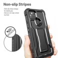 thumbnail image 3 of FITO For Google Pixel 5A Case, Phone Case with Screen Protector and Kickstand (Black), 3 of 7
