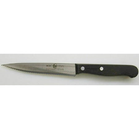 

Icel Knife Wavy Edge 4-3/4 Blade Wooden Handle