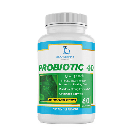 Probiotic 40 Billion by Dr. VANDANA'S Holistic Life, 60 Count