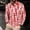 Red, variant on Zylanna Men's Long Sleeve Polo Shirts with Chest Pocket, Turndown Collar Printed Slim Fit Spring Fall Casual Pullover Tops for Man Navy