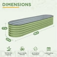 thumbnail image 3 of EAGLE PEAK 9 in 1 Modular 17’’ Tall Customizable Elevated Raised Garden Bed Kit with Multiple Configurations, Metal Planter Box Steel Flower Bed for Herbs, Vegetables, and Fruit, Olive Green, 3 of 10