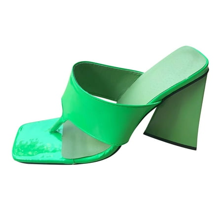 

Youmylove High Thicksoled Sandals Casual Shoes Fashion Women Slippers Breathable Heels Chunky Women Slippers Leisure Ladies Cozy Daily Walking