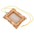 thumbnail image 4 of OFFIGAM Christmas Photo Frame Ornament Golden Mini Rectangular Vintage Hanging Decoration for Xmas Tree Holiday Party DIY 1 Unit 2.95X2.44X0.24in, 4 of 10