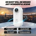 thumbnail image 3 of 4K Mini Body Camera, 2025 New POV Camera, Thumb Size Cam, Pocket Action Cam,170° Wide Angle, Wearable Video Recording, Underwater Camcorder, Pet Walking & Outdoors Activities (White), 3 of 10