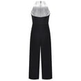thumbnail image 2 of Haitryli Girl's Wide Leg Pants Dancing Gowns Sleeveless Bodysuit Unitards Latin Jazz Dance Performance Costume Black 12, 2 of 7