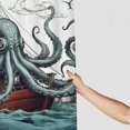 thumbnail image 3 of Orinice  Nautical Shower Curtain Ocean Shower Curtain for Bathroom Octopus Sailboat Shower Curtain Set Decor with 12 Hooks  69x72, 3 of 7