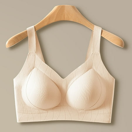 Elvqul Bras Women Nylon Racerback Underwire Soft Underwear Pink Bras