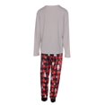 thumbnail image 4 of Pyjama Parent-Enfant Familial Mignon Imprimé Polar Bear Haut et Pantalon Élastique à Carreaux Ensemble, 4 of 6