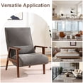 thumbnail image 3 of CoVibrant Adjustable Reclining Accent Chair, 8.66" Ultra Thick Cushion Lounge Chair with Waist Support Pillow for Living Room Home Office, Dark Gray, 3 of 9