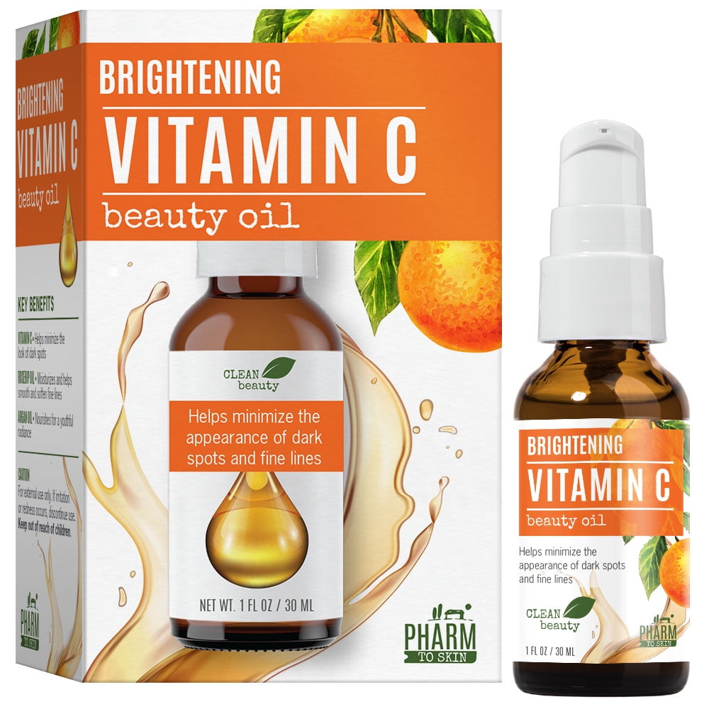 Pharm to Skin Brightening Vitamin C Beauty Oil for Face ...