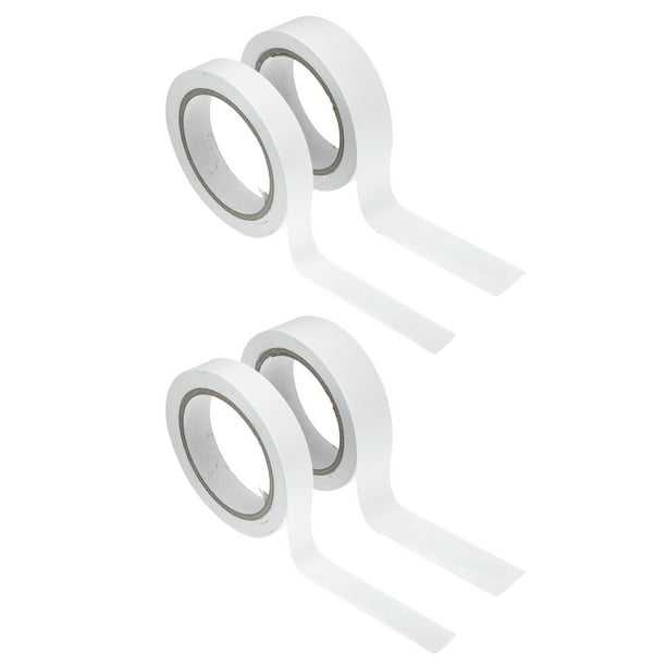 4 rollos de cintas adhesivas de doble lateral cintas multipropósito para la oficina en casa (blanco)