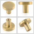 thumbnail image 4 of Jiozermi - Juego de 2 pomos de gabinete de 1 pulgada con tornillos de montaje, pomos de latón macizo para cajones, pomos redondos para aparador, tiradores para cajones y aparadores, 4 of 7