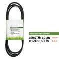 thumbnail image 4 of CSYANXING Craftsman Mower Belt Replacement 532197253 197253 429636 101 Inch Rubber Canvas Long Lasting for Husqvarna AYP Poulan, 4 of 7