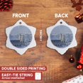 thumbnail image 3 of 3drose, Austria, Salzkammergut, Mondsee Town and Parish Church., 3 inch Snowflake Porcelain Ornament, 3 of 7