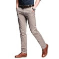 thumbnail image 2 of Matchstick Men’s Slim-Fit Flat Front Tapered Casual Chino Pants, 2 of 10