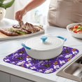 thumbnail image 2 of Cute Halloween Icons Pattern Dish Drying Mat for Kitchen 1 Pack, Ultra Absorbent Microfiber Dishes Drainer Mats,16x18in(41x46cm), 2 of 6
