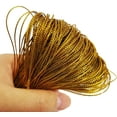 thumbnail image 3 of 1000pcs Christmas Ornament Hangers Snap Locking Ropes Christmas Ornament Precut String Hangers Fasteners Hanging Ropes Hang Tag Polyester Ropes Clothing Price Tag Hanging Ropes(Gold), 3 of 6