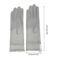 thumbnail image 3 of Unique Bargains 1 Pair Sunblock Mittens Leaf Sun Block Driving Gloves for Women Gray, 3 of 5