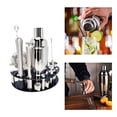 thumbnail image 1 of Juego de coctelera de 12 piezas - Juego de coctelera de acero inoxidable para barman, con todos los accesorios ar, colador de cóctel, SOLEDAD Camarero de acero inoxidable, 1 of 9