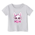 thumbnail image 3 of Tanghaowl Easter Shirts for Boys Girls Girl's Cute Easter Print Round Neck Short Sleeved Casual T Shirt Top Big Girls Fashion Outfits, 3 of 3