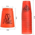 thumbnail image 4 of Quick Stack Cups Stacking Cup Classic Speed Training Game Family Toys for Boys Girls Kids DEWEL Red Green Plastic, 4 of 7