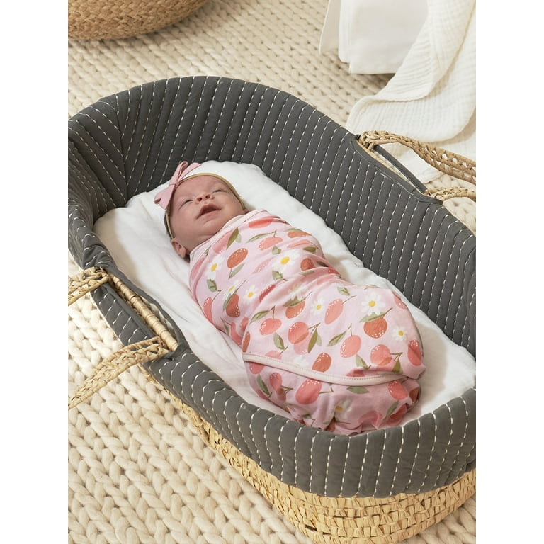Modern Moments by Gerber Baby Toddler Girls XL Ultra Soft Swaddle Blankets 2 Pack Pink Cherries Walmart
