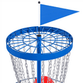 Yaheetech 24Chain Portable Disc Golf Basket, Frisbee Practice Disk
