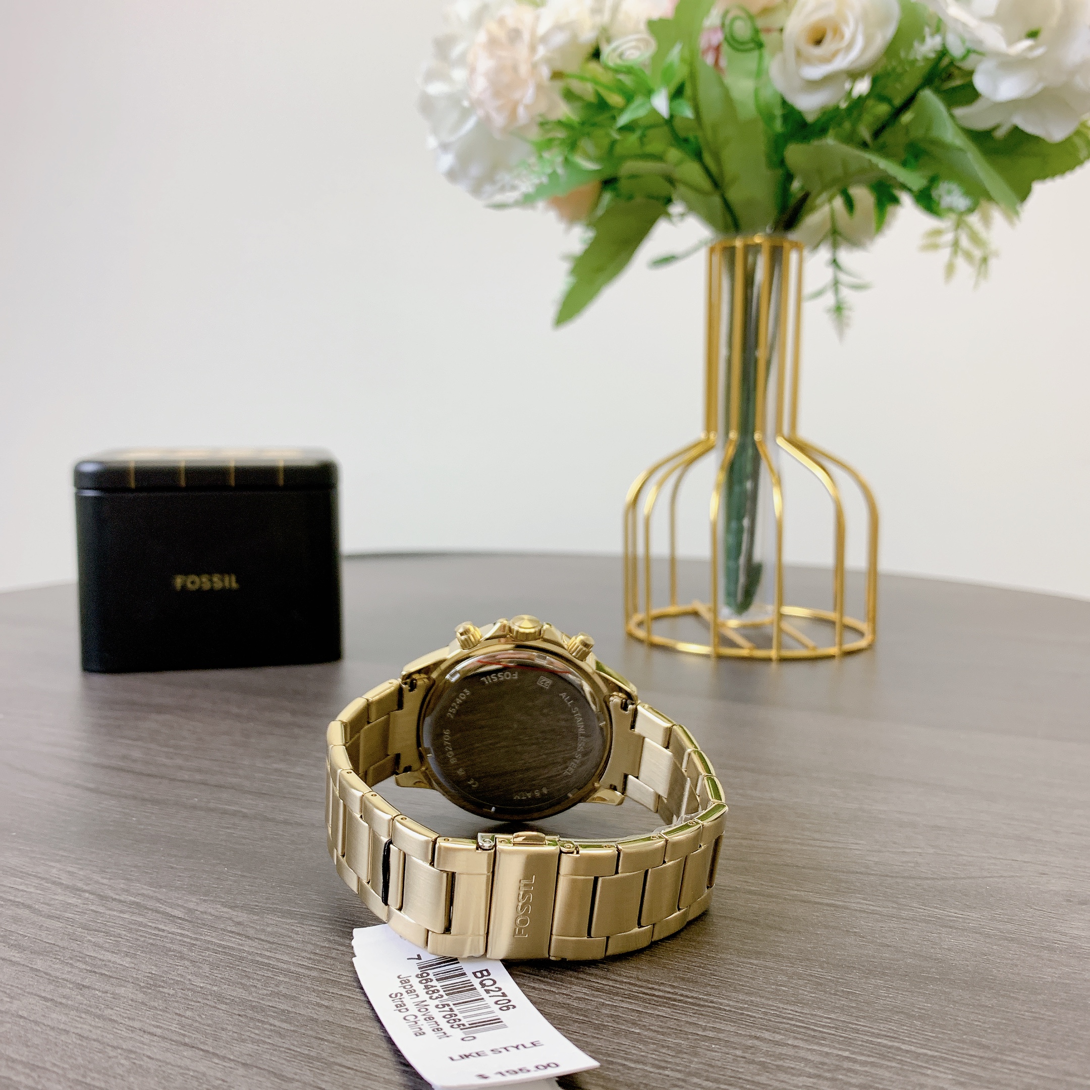 Fossil BQ2706 Bannon Multifunction Gold-Tone Stainless Steel Watch