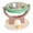 Green, variant on CHENjy Wall Mounted Elevated Pet Bowl, 2 in 1 Floating Anti Tip Feeder with Adjustable Height, Foldable Feeding Station for Apartment and Small Space, Coffee