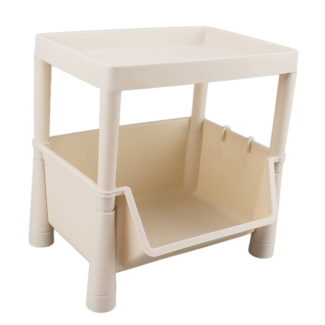 Estante de Almacenamiento Estante de Plástico Liviano para Baño Unidad de Almacenamiento que Ahorra Espacio para el Hogar Garaje Sótano Lavandería ANGGREK Otros
