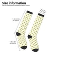 thumbnail image 4 of Fotbe Corn print Women's Men's Novelty Crew Socks Cotton Socks Knee High Socks for Walking,Running,Nurses,Pregnancy, 4 of 8