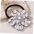 thumbnail image 6 of PAMINGONO 2pcs Floral Scrunchies for Women Alloy Shiny Ponytail Holder for Headdress Accessories Casual Day Out, 6 of 7