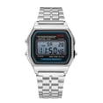 thumbnail image 4 of Reloj electrónico LED para estudiantes para hombres y mujeres, correa de acero, reloj de moda estilo Harajuku, reloj LED multifunción, 4 of 6