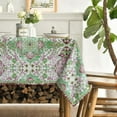 thumbnail image 3 of Boho Bohemia Style Tablecloth 60x84 Inch Rectangular, Vintage Country Rustic Farmhouse Magical Fall Green Washable Seasonal Table Cover for Party Picnic Dinner Decor, 3 of 6