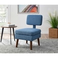 thumbnail image 3 of Partner Furniture Teddy Fleece Fabric 20.5 Accent Chair in Blue, 3 of 9